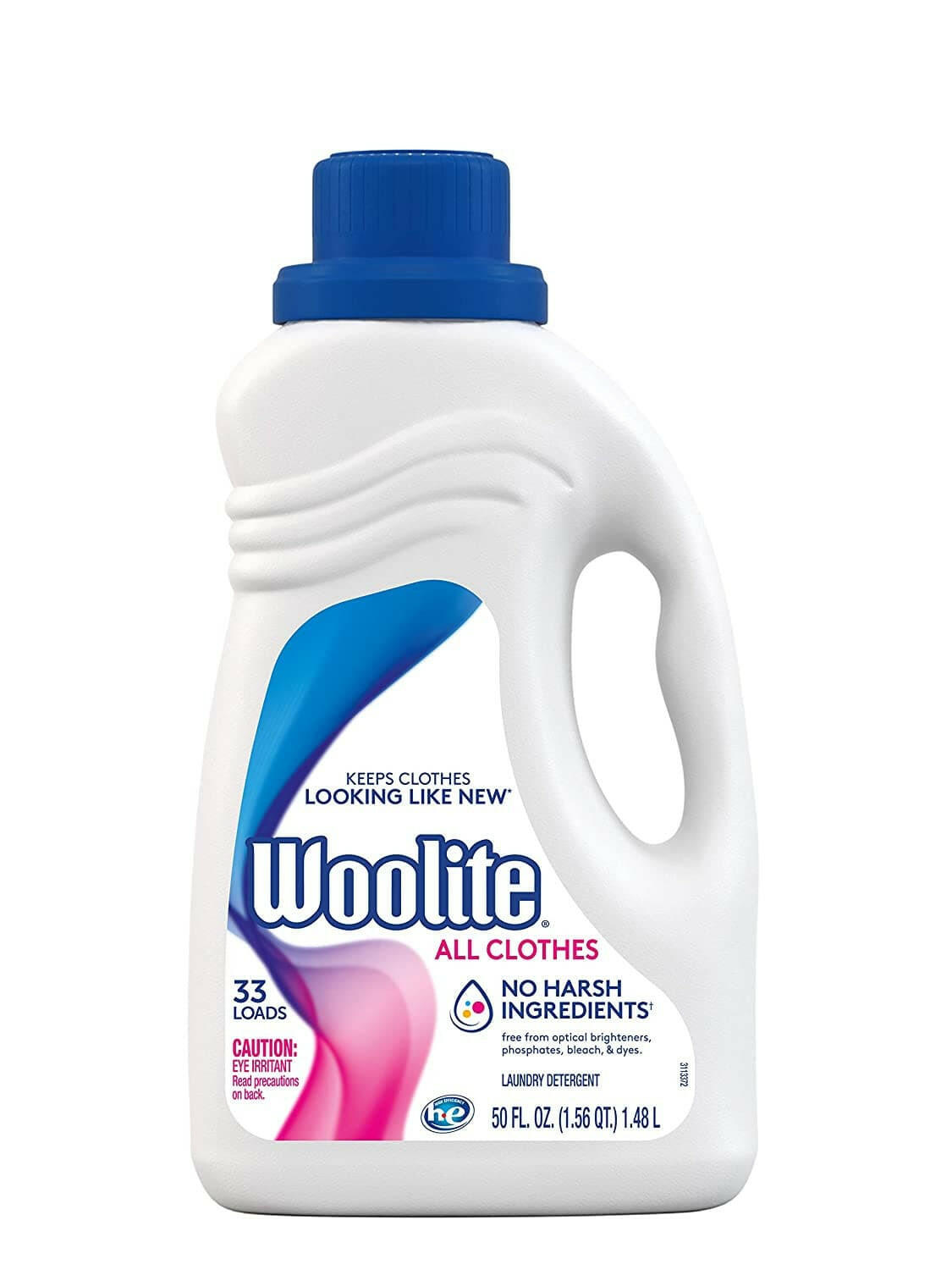 WOOLITE Extra Dark Care Laundry Detergent, 100 oz Bottle, 4/Carton