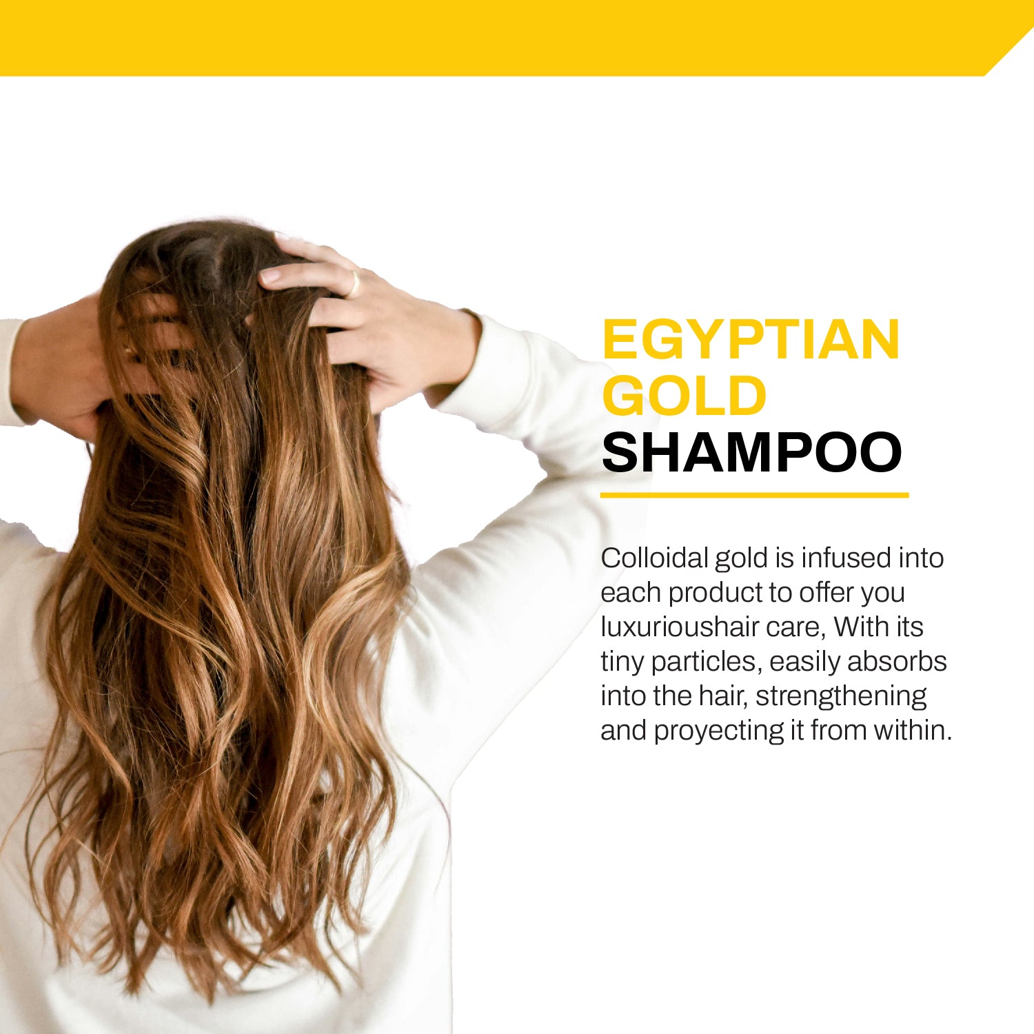 Kleno Egyptian Gold 24k Repair Shampoo - Keratin-Enriched, Moisturizing & Repairing Formula, Adds Shine & Strength, For All Hair Types, Instant Protection, 11.83 fl oz