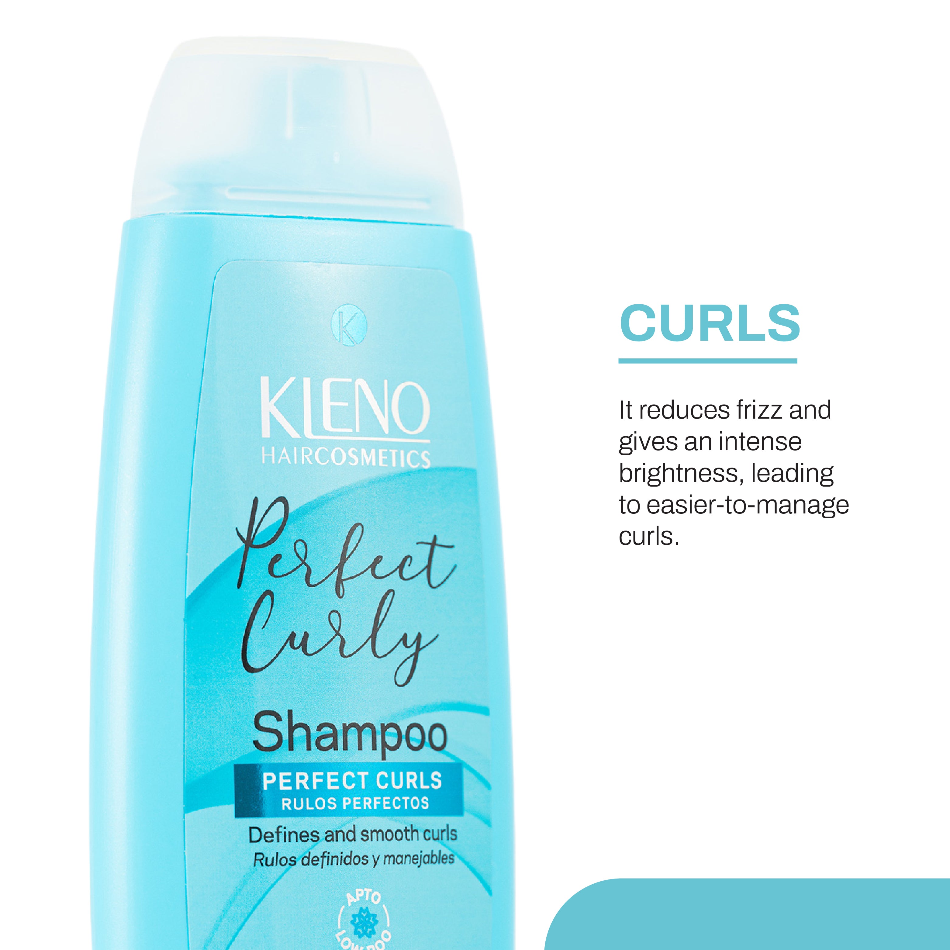 Kleno Shampoo Vegan Perfect Curly-Shampoo Anti-frizz and Extreme nourishment and Shine-11.83 Fl Oz Bottle