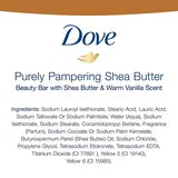 Dove Purely Pampering Shea Butter Beauty Bar, 4 oz, 2 Bar