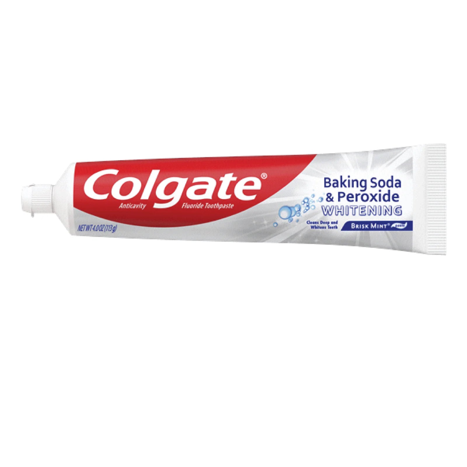 Colgate Baking Soda & Peroxide Whitening with Frosty Mint Stripe, Bonus tube 60% Free, 4 oz