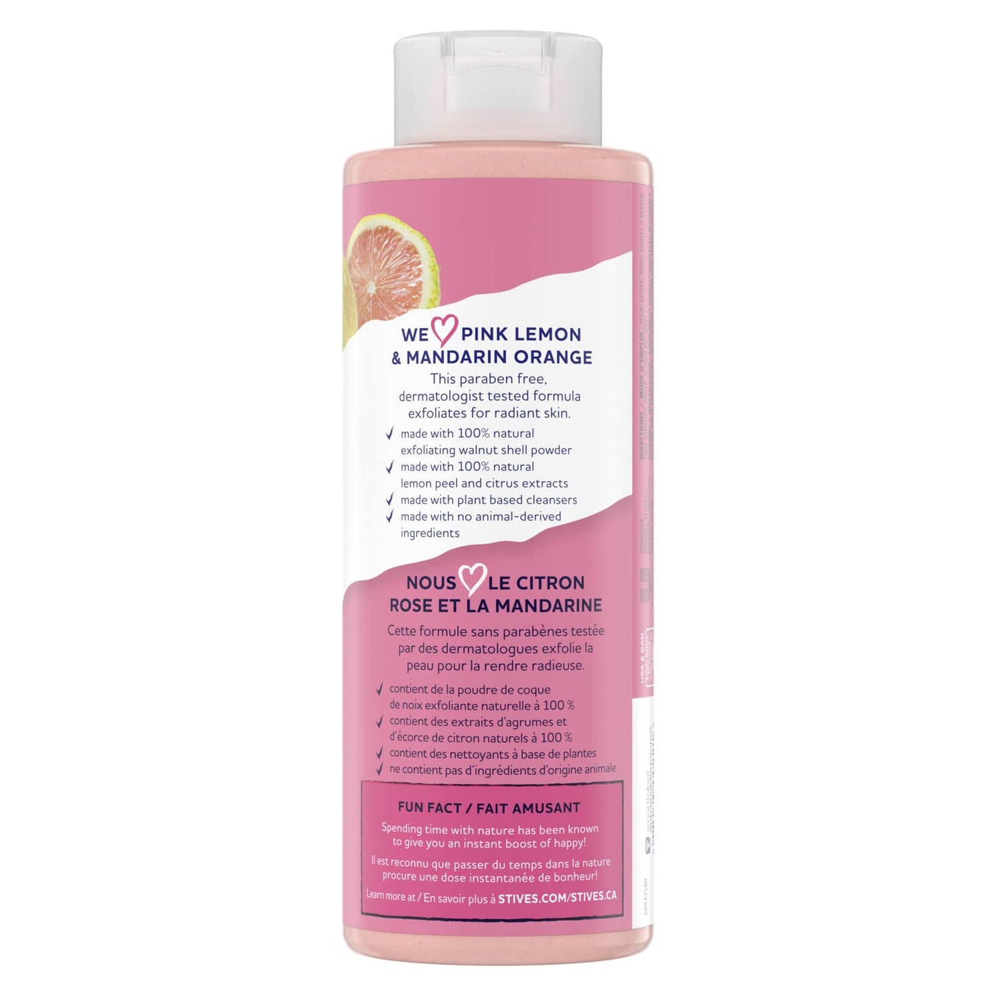 St. Ives Pink Lemon & Mandarin Orange Exfoliating Body Wash 16 oz