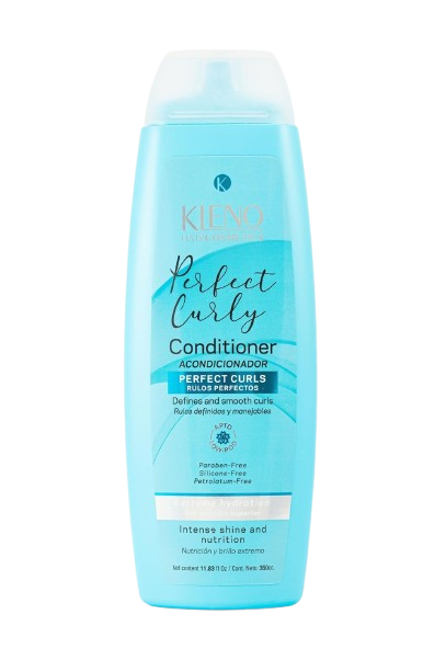 Kleno Perfect Curly Conditioner - Anti-Frizz, Hydrating, Defines & Smooths Curls, Paraben-Free, Silicone-Free, Thermal Protection, Shine & Nourishment, 11.83 fl oz