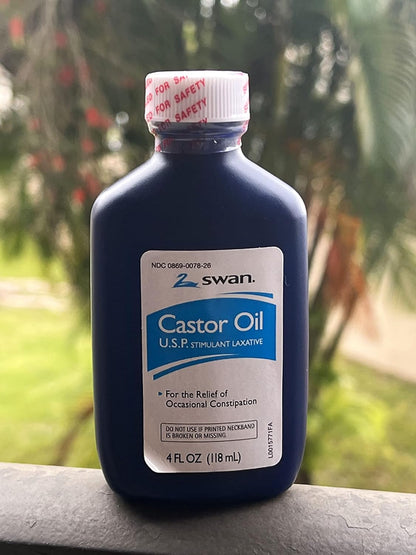 SWAN Castor Oil USP 100% Stimulant Laxative 4 oz