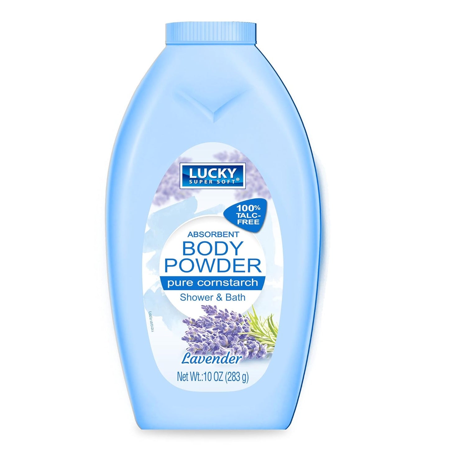 Lucky Super Soft Cornstarch Body Powder, Lavender, 10 Ounce