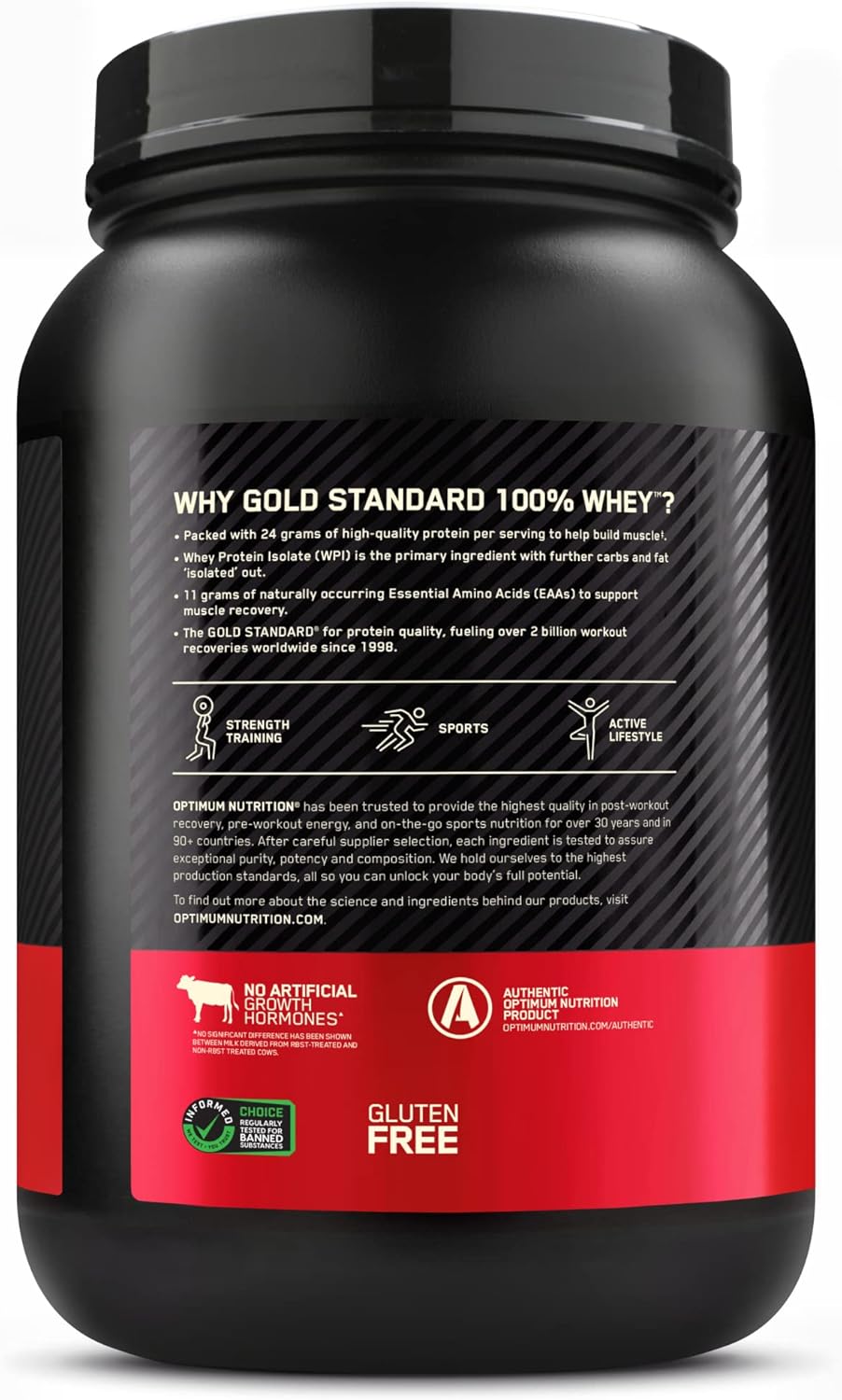 Optimum Nutrition Gold Standard 100% Whey Protein Powder, Banana Cream, 2 Pound (Packaging May Vary)