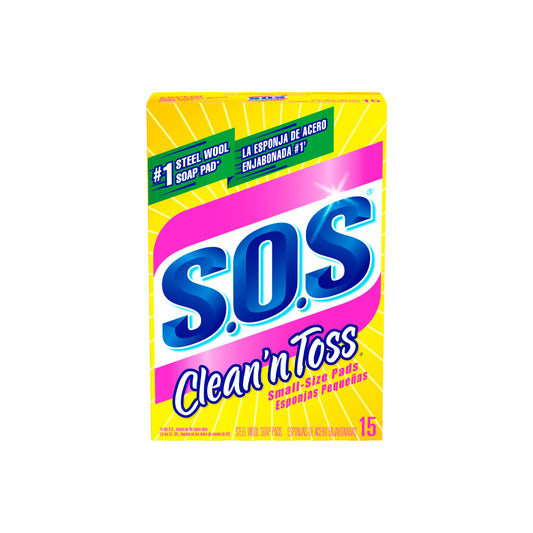 S.O.S Clean 'n Toss Pads, 15 count