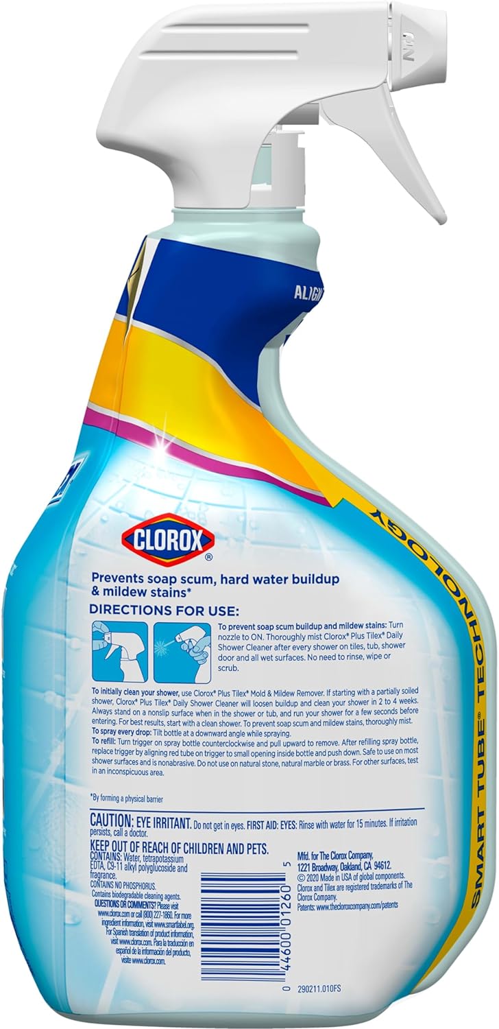 Clorox Plus Tilex Fresh Daily Shower Cleaner, 32 oz