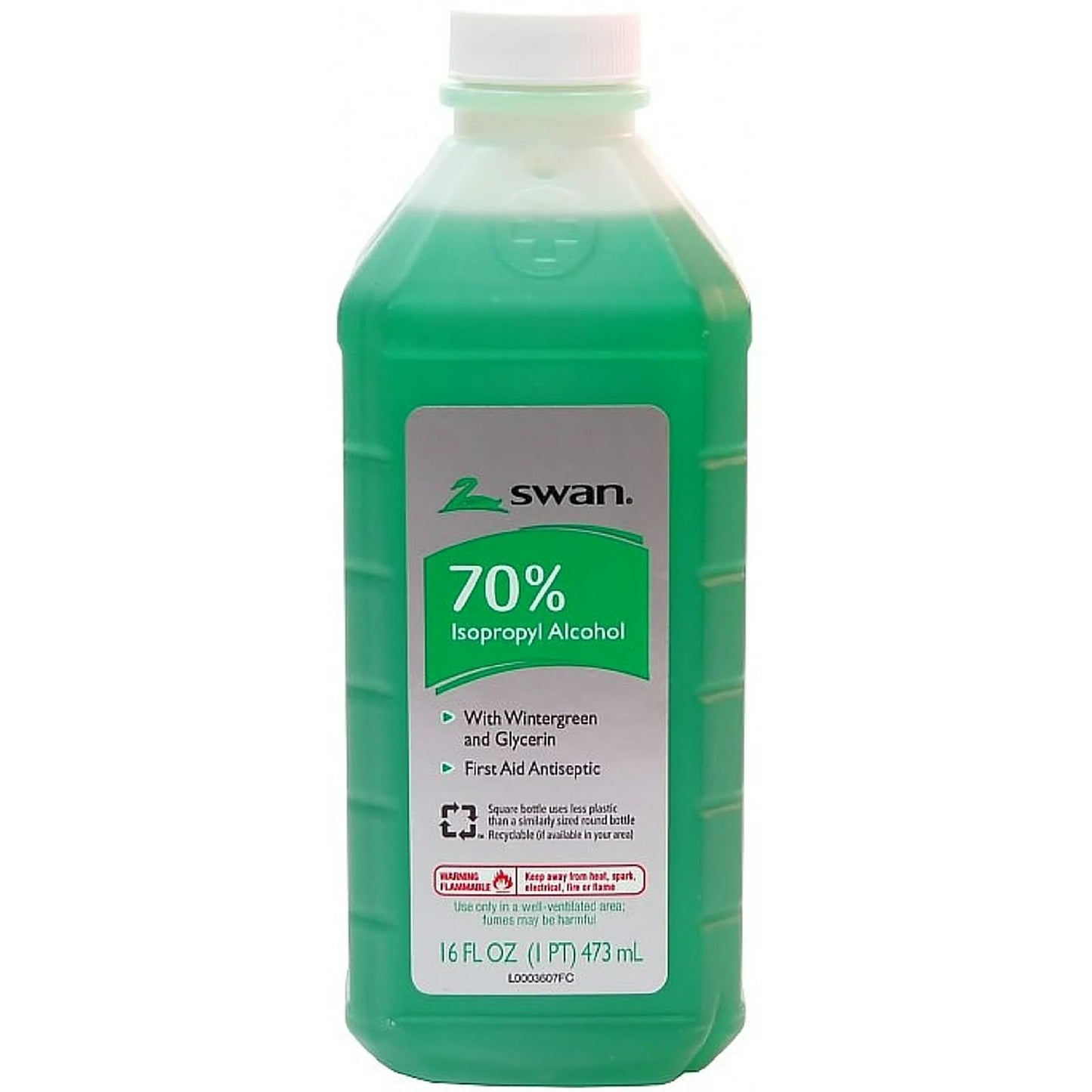 Swan Rubbing Alcohol 70%, Wintergreen 16 oz