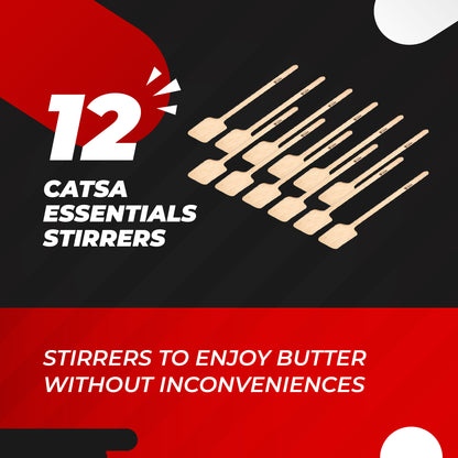 12 Jars of Jif Extra Crunchy Peanut Butter, 16 oz Each + 12 Catsa Essentials Stirrers in Catsa Essentials Pack Box