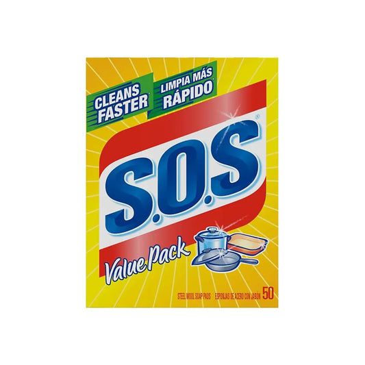 S.O.S. Steel Wool Soap Pads, 50ct