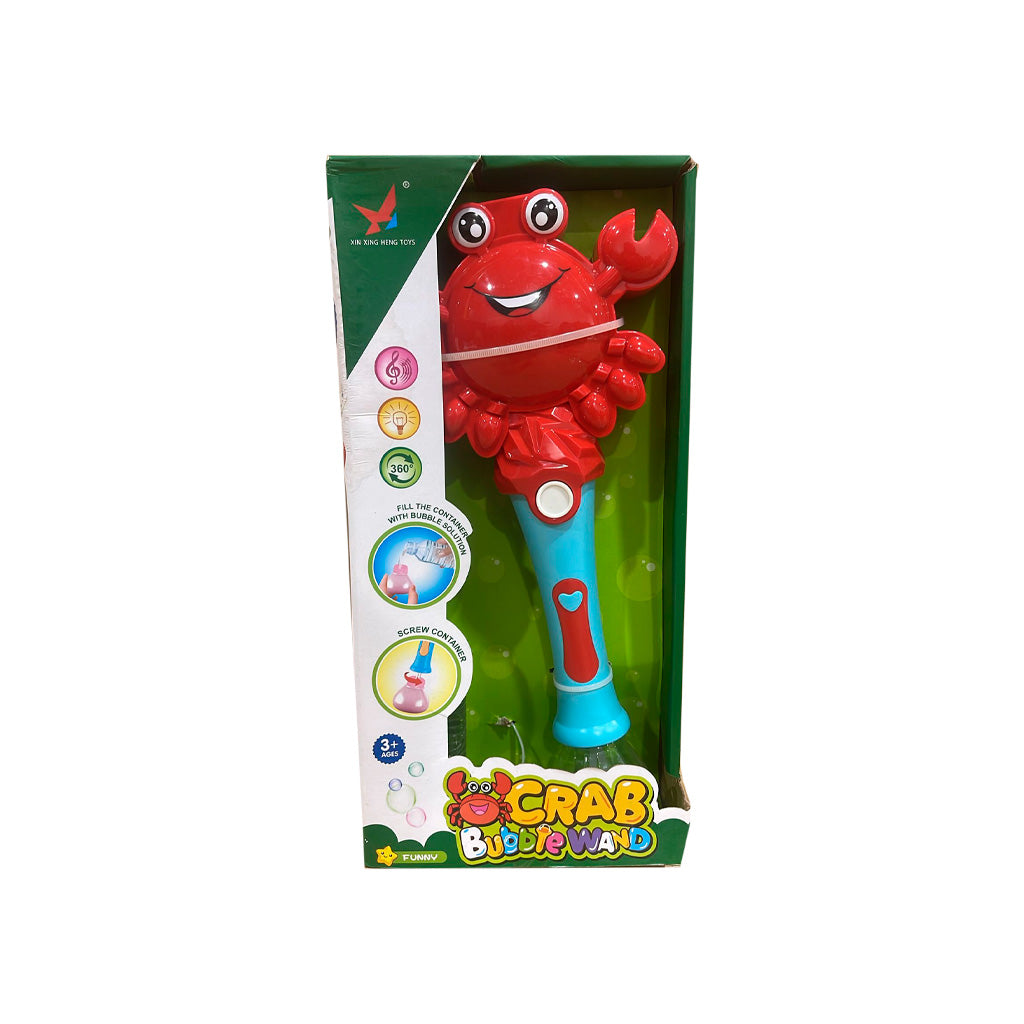 Red Crab Shaped Bubble Blower Toy Musical