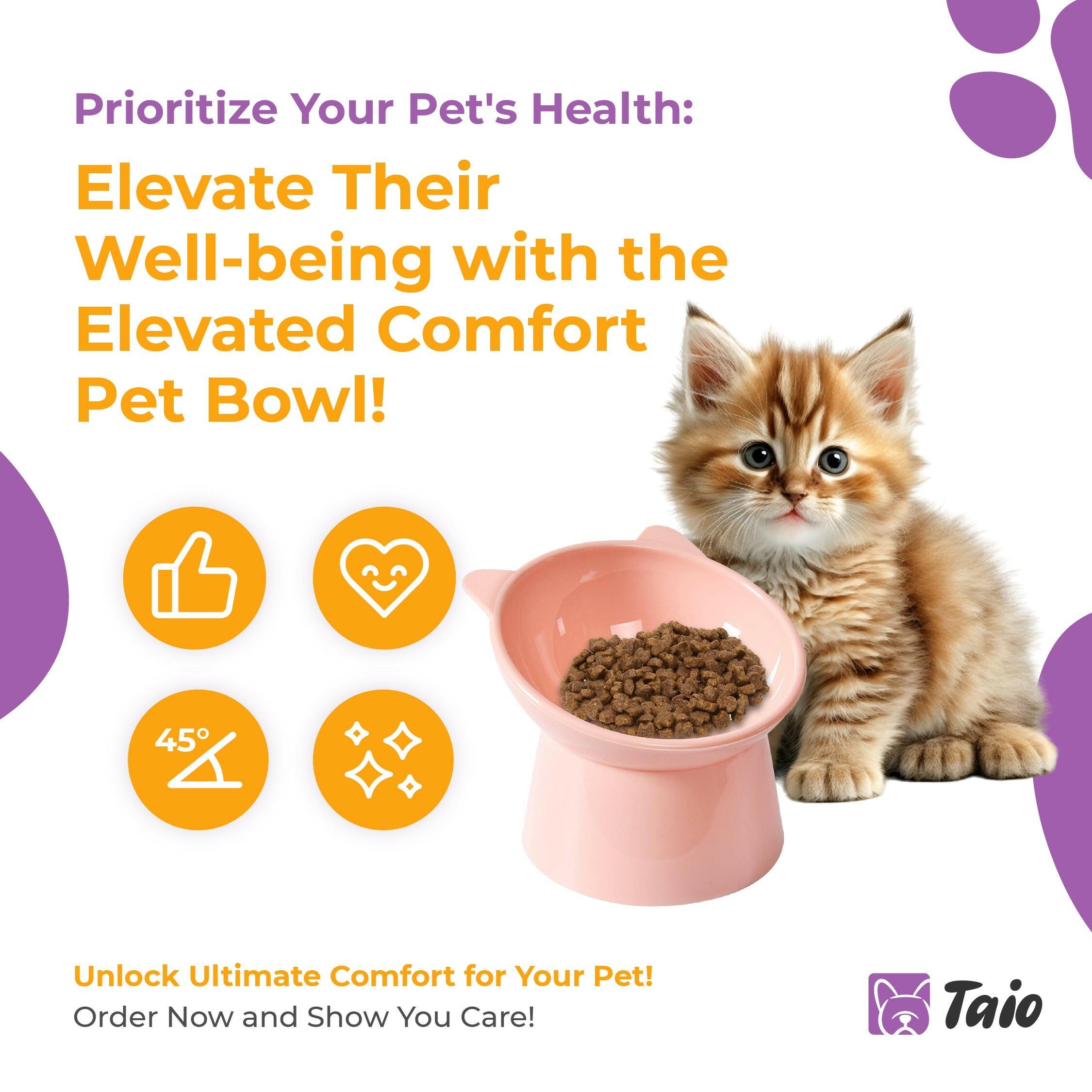 Pet comfort bowls for cats sale