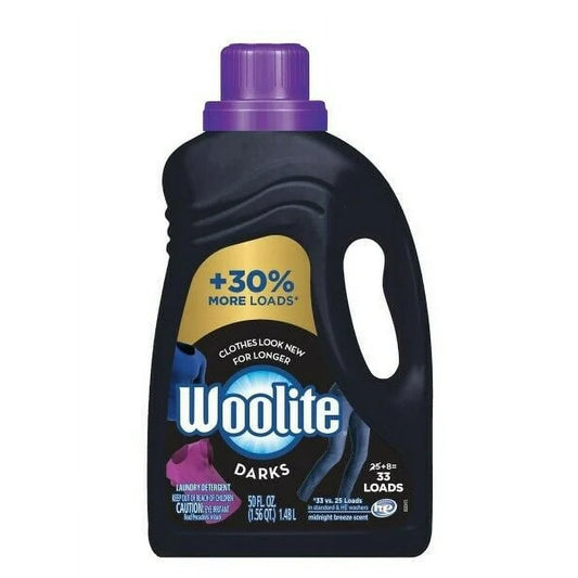 Woolite Dark Care Laundry Detergent, Midnight Breeze Scent, 50 oz