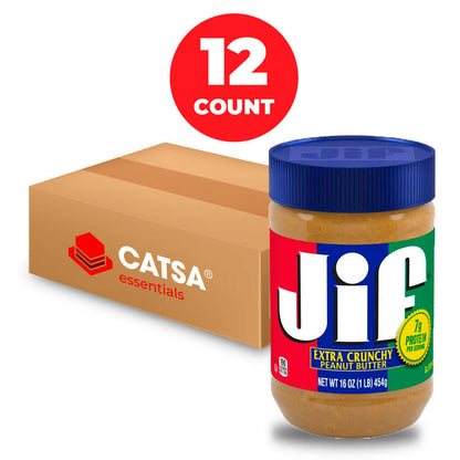 Jif Extra Crunchy Peanut Butter, 16 oz