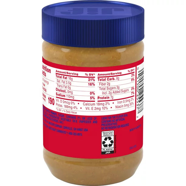 Jif Extra Crunchy Peanut Butter, 16 oz.