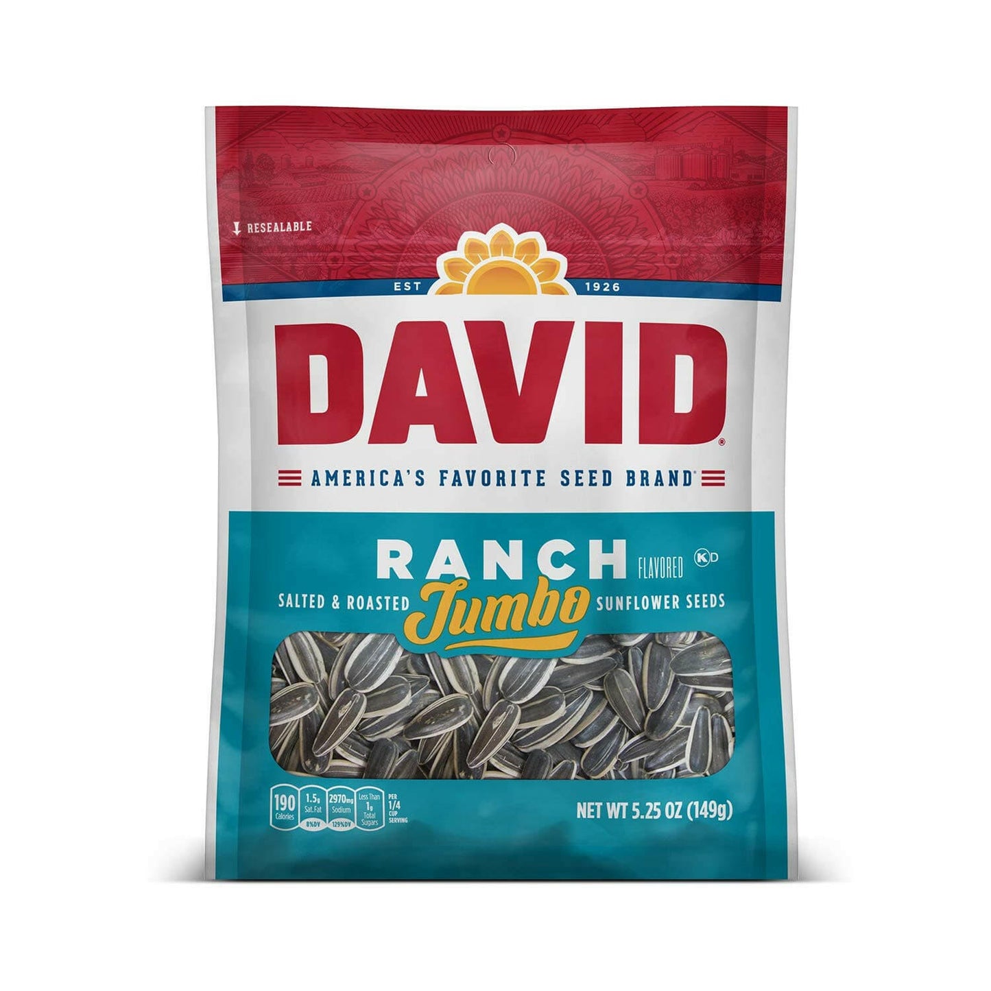 David Seeds Jumbo Sunflower Ranch Flavor, 5.25 Oz.